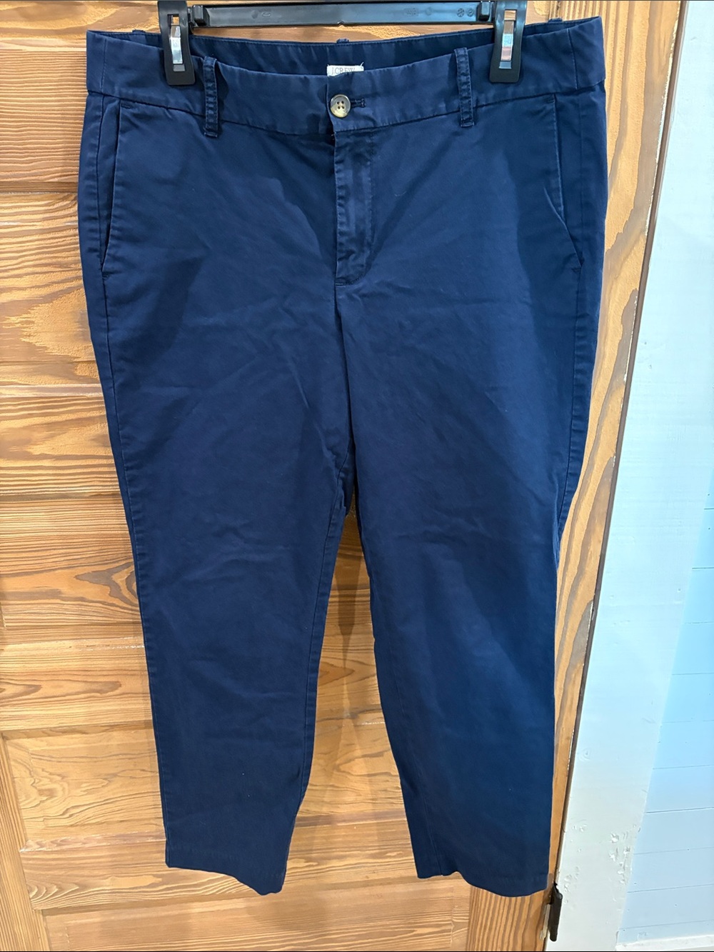 J. Crew Navy Straight-Leg Women's Pants